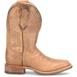 Double H Men's Covada 11" Stockman Wide Square Toe Work Boot -Tan- DH7033