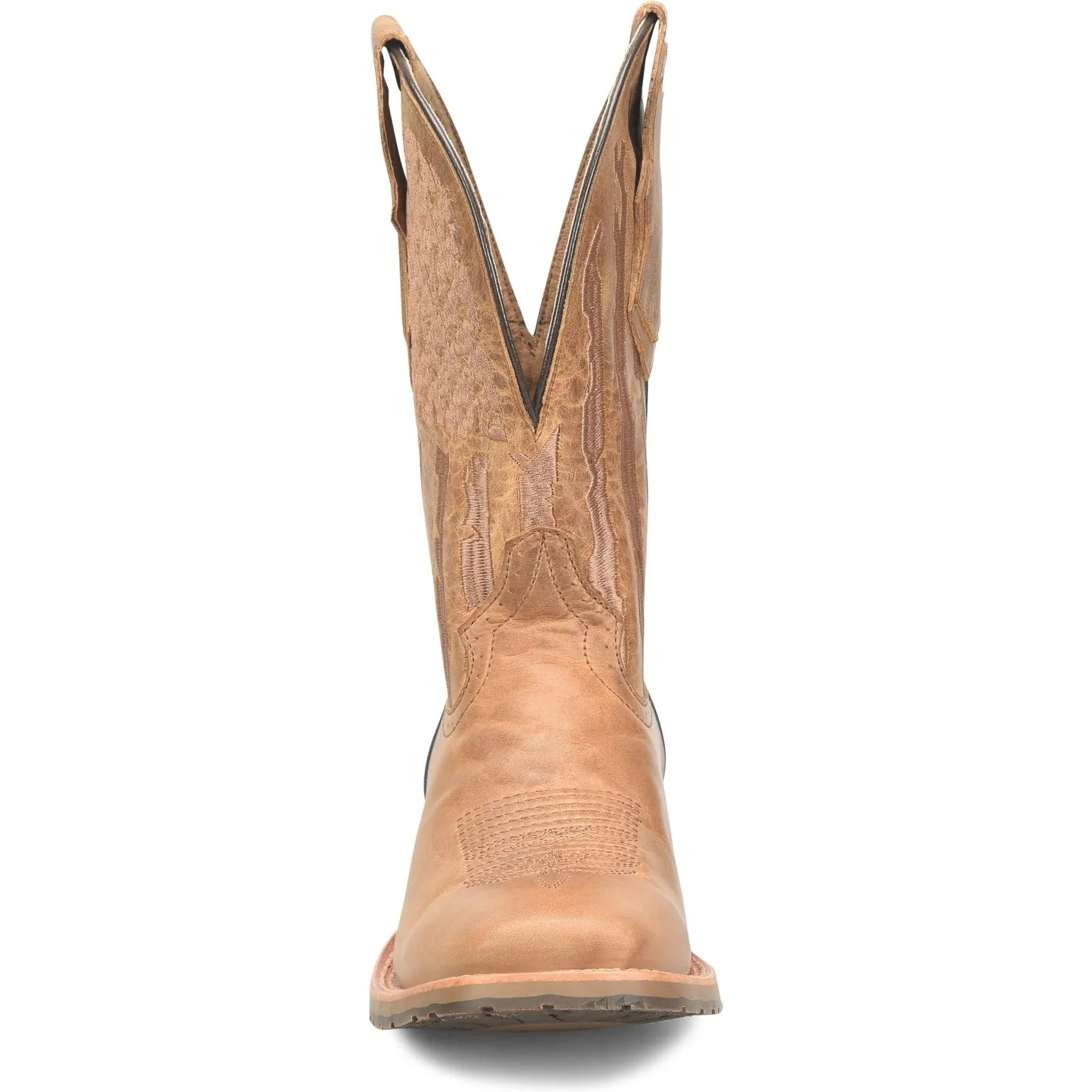 Double H Men's Covada 11" Stockman Wide Square Toe Work Boot -Tan- DH7033