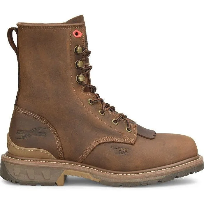 Double H Men's Dailor 8" Wide Square Composite Toe Western Work Boot Brown - PH5012