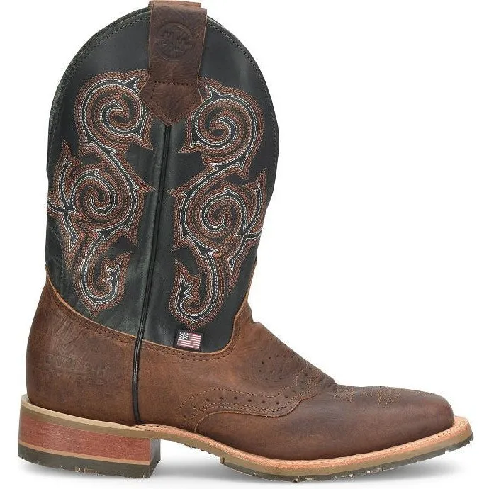 Double H Men's Haywood 11" Square Toe Slip Resistant Work Boot -Brown- DH4661