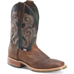 Double H Men's Haywood 11" Square Toe Slip Resistant Work Boot -Brown- DH4661
