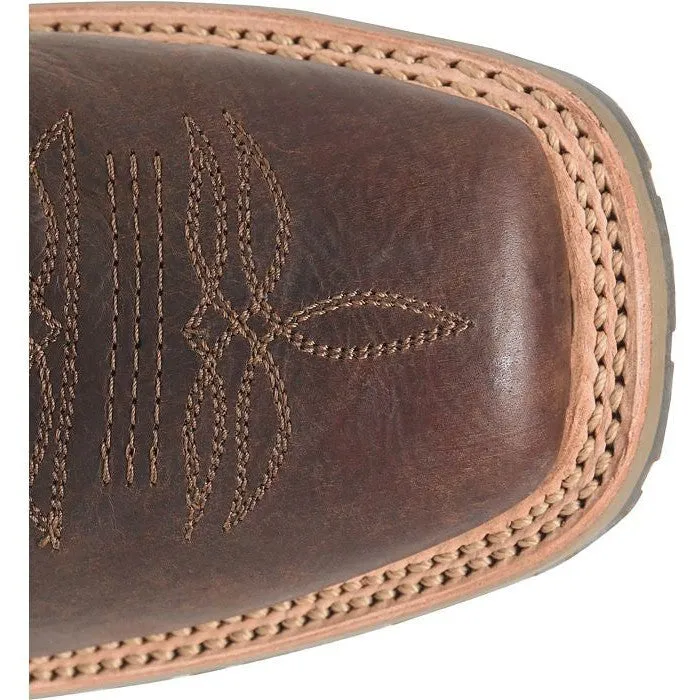 Double H Men's Haywood 11" Square Toe Slip Resistant Work Boot -Brown- DH4661