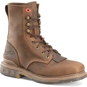 Double H Men's Phantom Rider Dailor 8" Square Toe Western Work Boot -Brown- PH5016