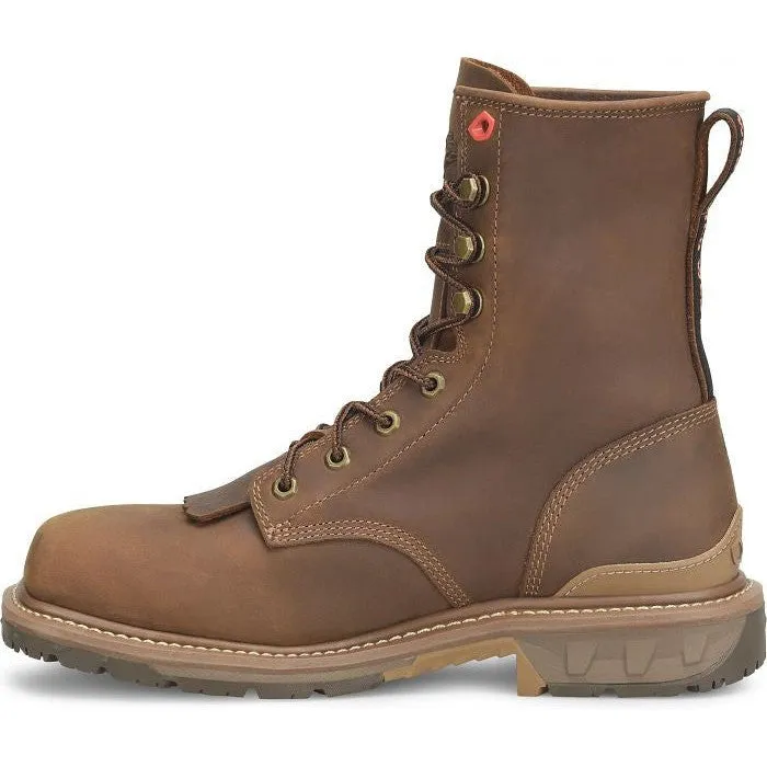 Double H Men's Phantom Rider Dailor 8" Square Toe Western Work Boot -Brown- PH5016