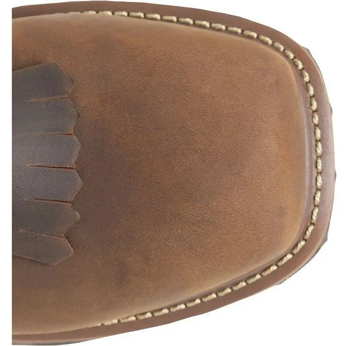Double H Men's Phantom Rider Dailor 8" Square Toe Western Work Boot -Brown- PH5016