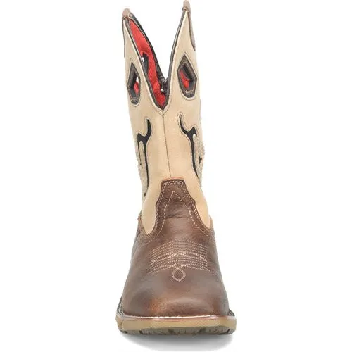 Double H Men's Phantom Rider Syphon 11" Wide Steel Toe Roper Work Boot -Brown- DH5389