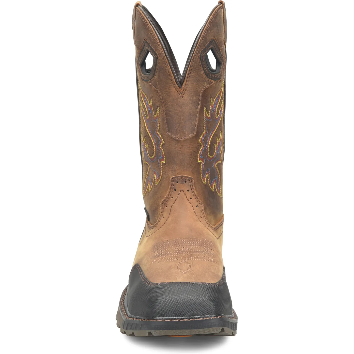 Double H Men's Rebunke 11" Steel Toe Waterproof Lug Roper Work Boot - Brown - DH5397