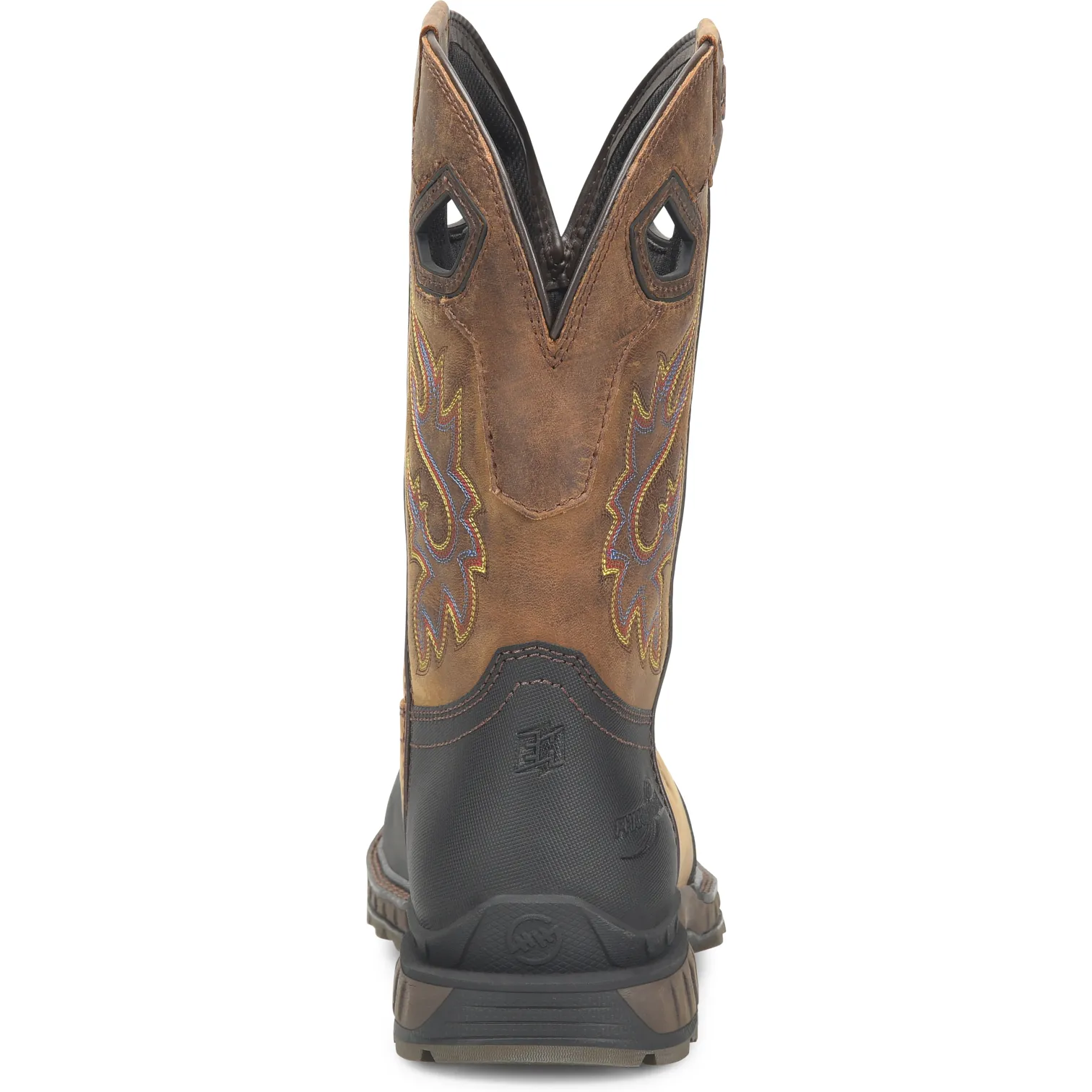 Double H Men's Rebunke 11" Steel Toe Waterproof Lug Roper Work Boot - Brown - DH5397