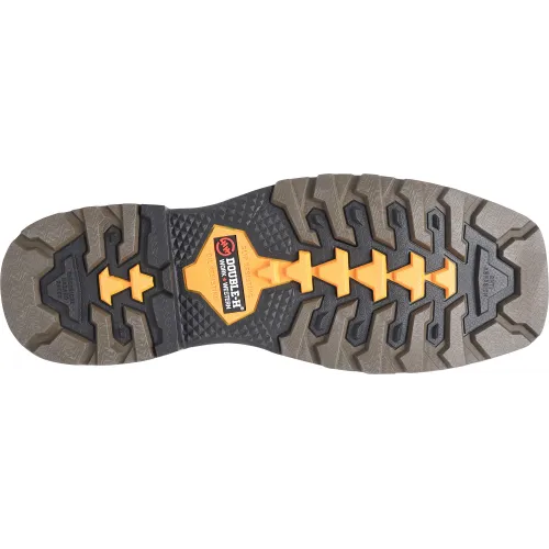 Double H Men's Rebunke 11" Steel Toe Waterproof Lug Roper Work Boot - Brown - DH5397