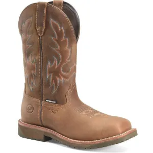 Double H Men's Roper 12" Wide Square Toe Composite Toe Western Work Boot -Brown- DH6141