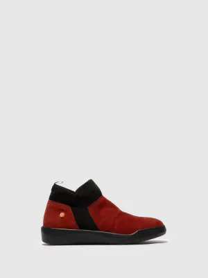 Elasticated Ankle Boots BELU598SOF RED