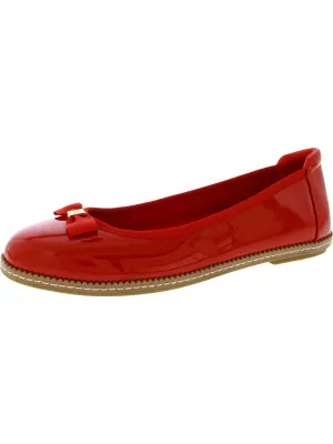 Eve Womens Faux Leather Ballet Loafers