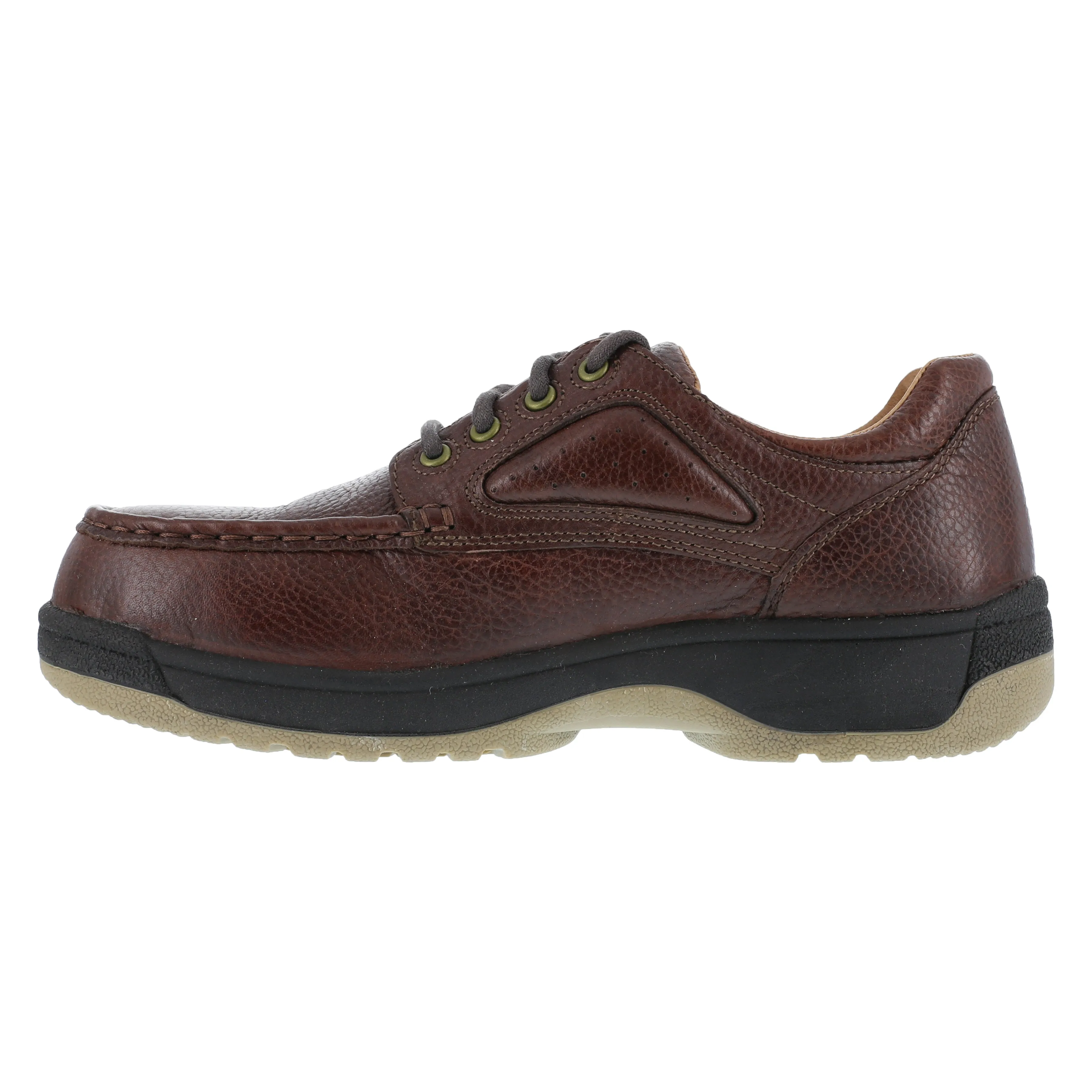 Florsheim Men's Compadre Composite Toe Eurocasual Oxford Work Shoe - Brown - FS2400