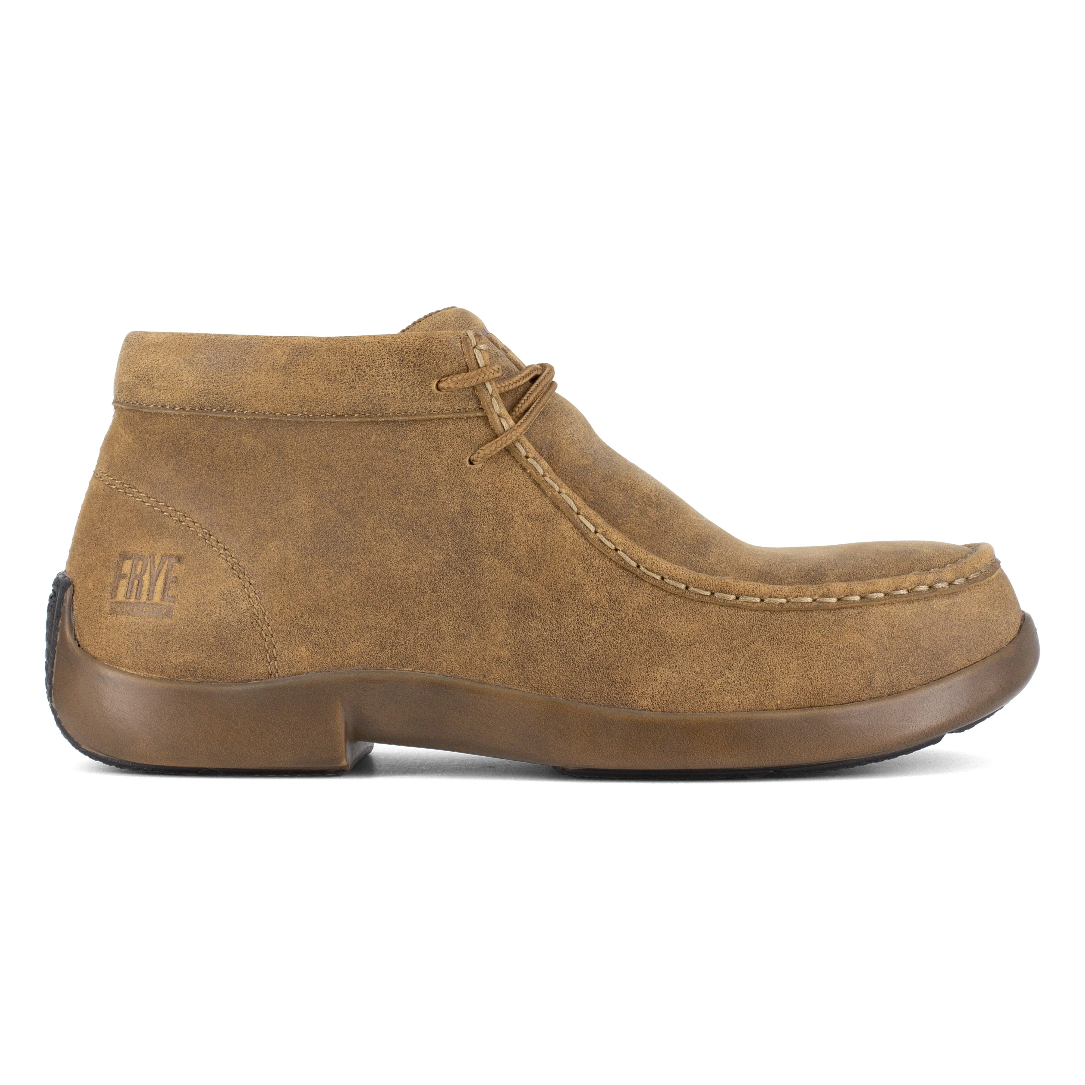 Frye Supply Men's Safety Crafted Utility Composite Toe Moccasin Work Shoe - Tan - FR40703