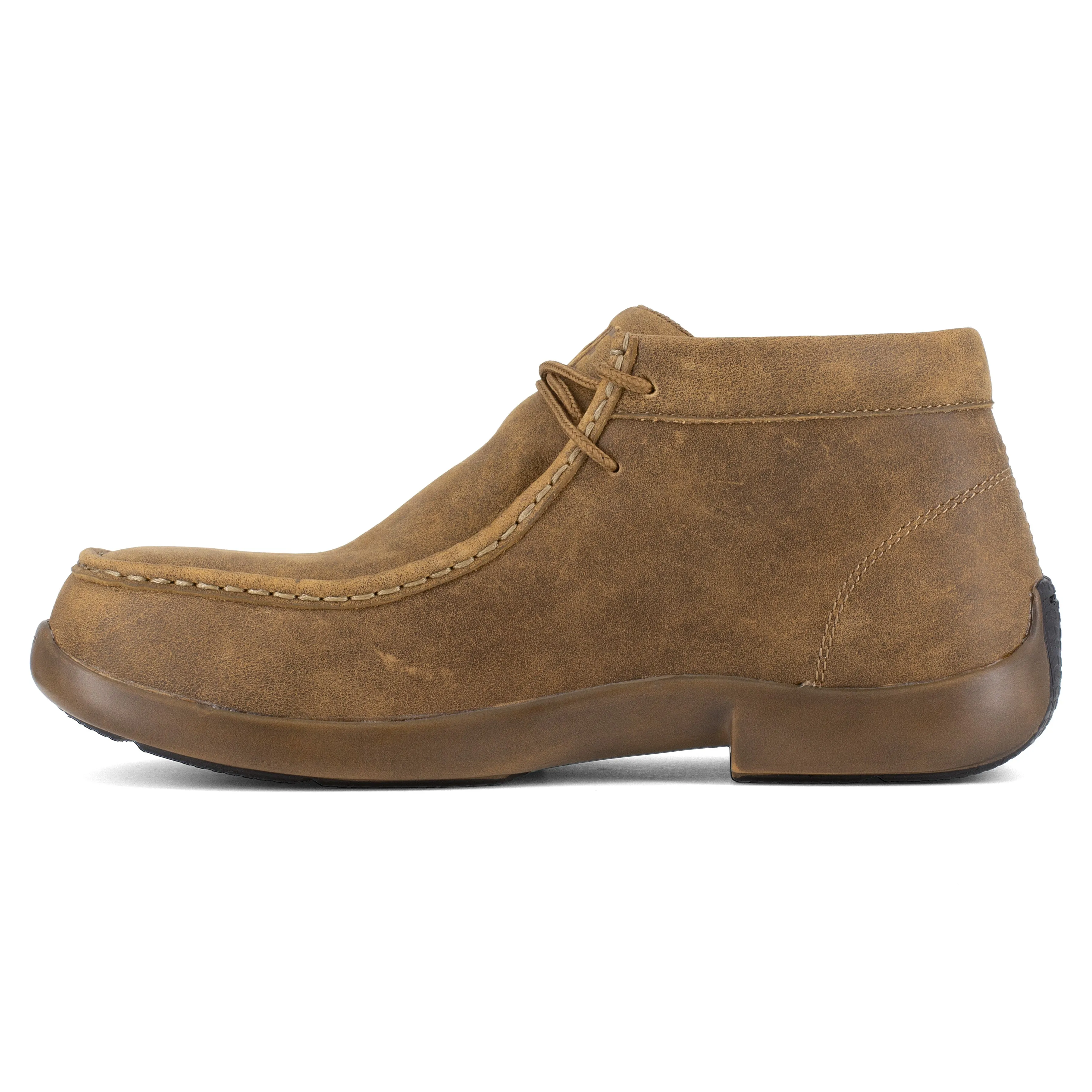 Frye Supply Men's Safety Crafted Utility Composite Toe Moccasin Work Shoe - Tan - FR40703