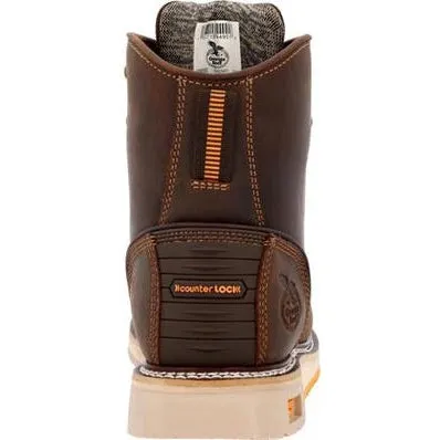 Georgia Men's Amp Lt Wedge 6" Composite Toe Waterproof Work Boot -Brown- GB00592