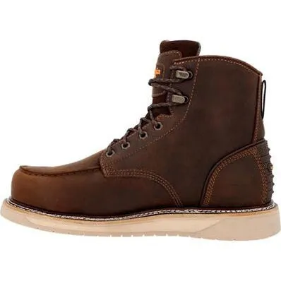 Georgia Men's Amp Lt Wedge 6" Composite Toe Waterproof Work Boot -Brown- GB00592
