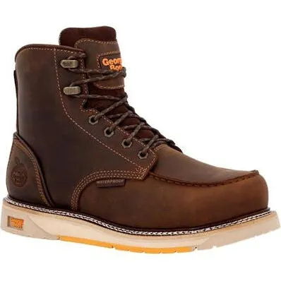 Georgia Men's Amp Lt Wedge 6" Composite Toe Waterproof Work Boot -Brown- GB00592