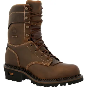 Georgia Men's Amped Lightweight Logger 9" Composite Toe Waterproof 600G Ins Work Boot- GB00491