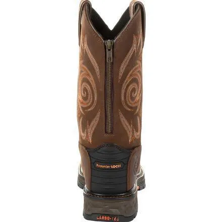 Georgia Men's Carbo-Tec Lightweight 11" Steel Toe Waterproof Western Work Boot Brown - GB00264