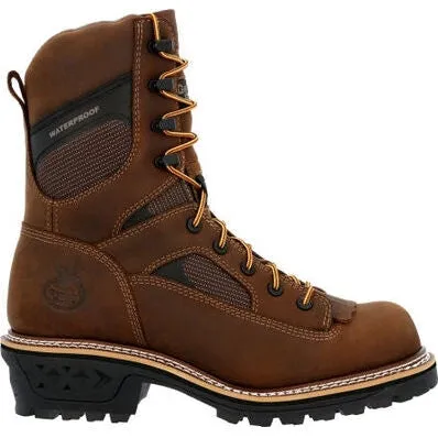 Georgia Men's Ltx Logger 9" Composite Toe Waterproof Work Boot -Brown- GB00617