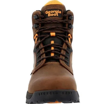 Georgia Men's TBD 6" Alloy Toe Waterproof Slip Resistant Work Boot -Brown- GB00597