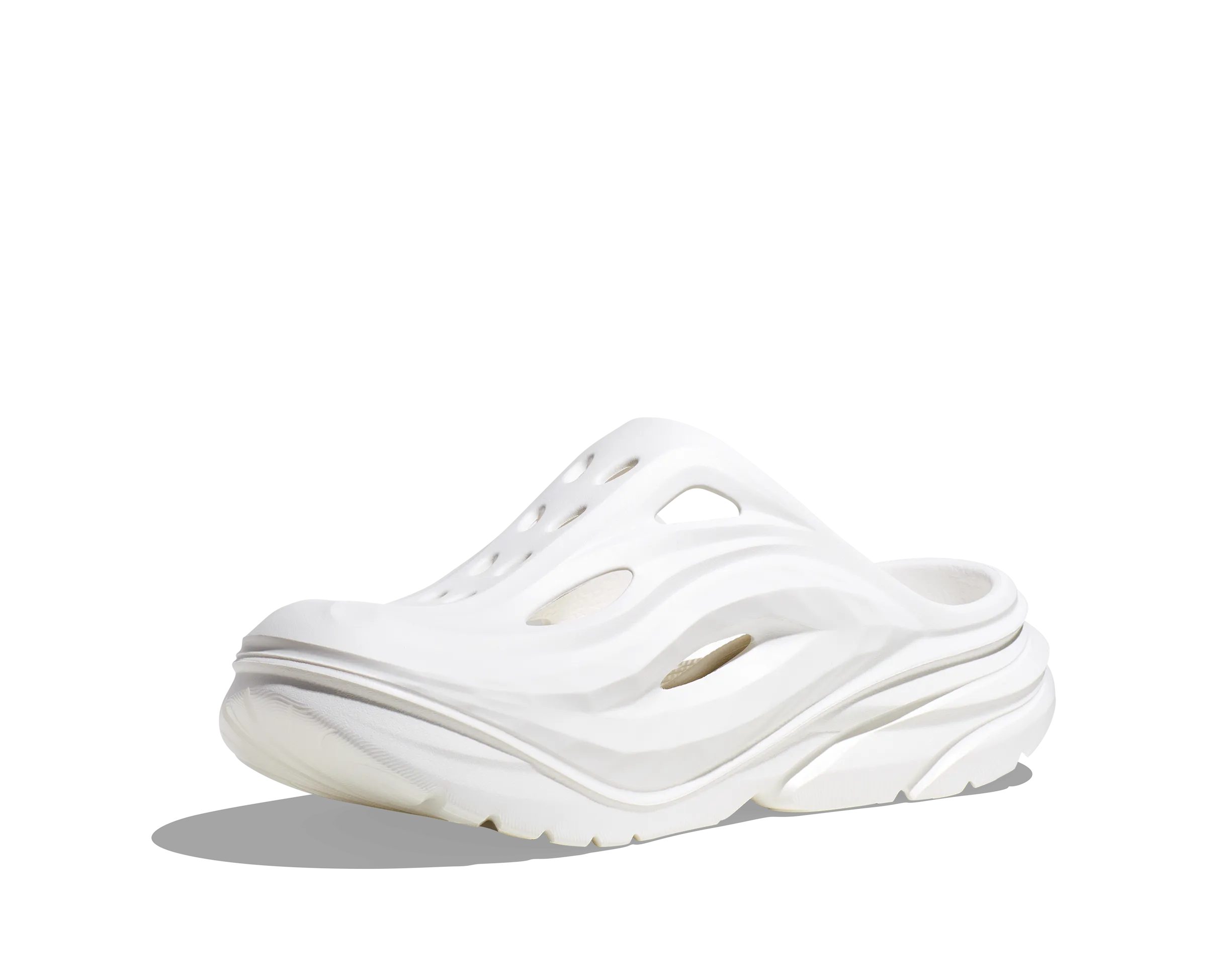 HOKA Ora Recovery Mule in White / White
