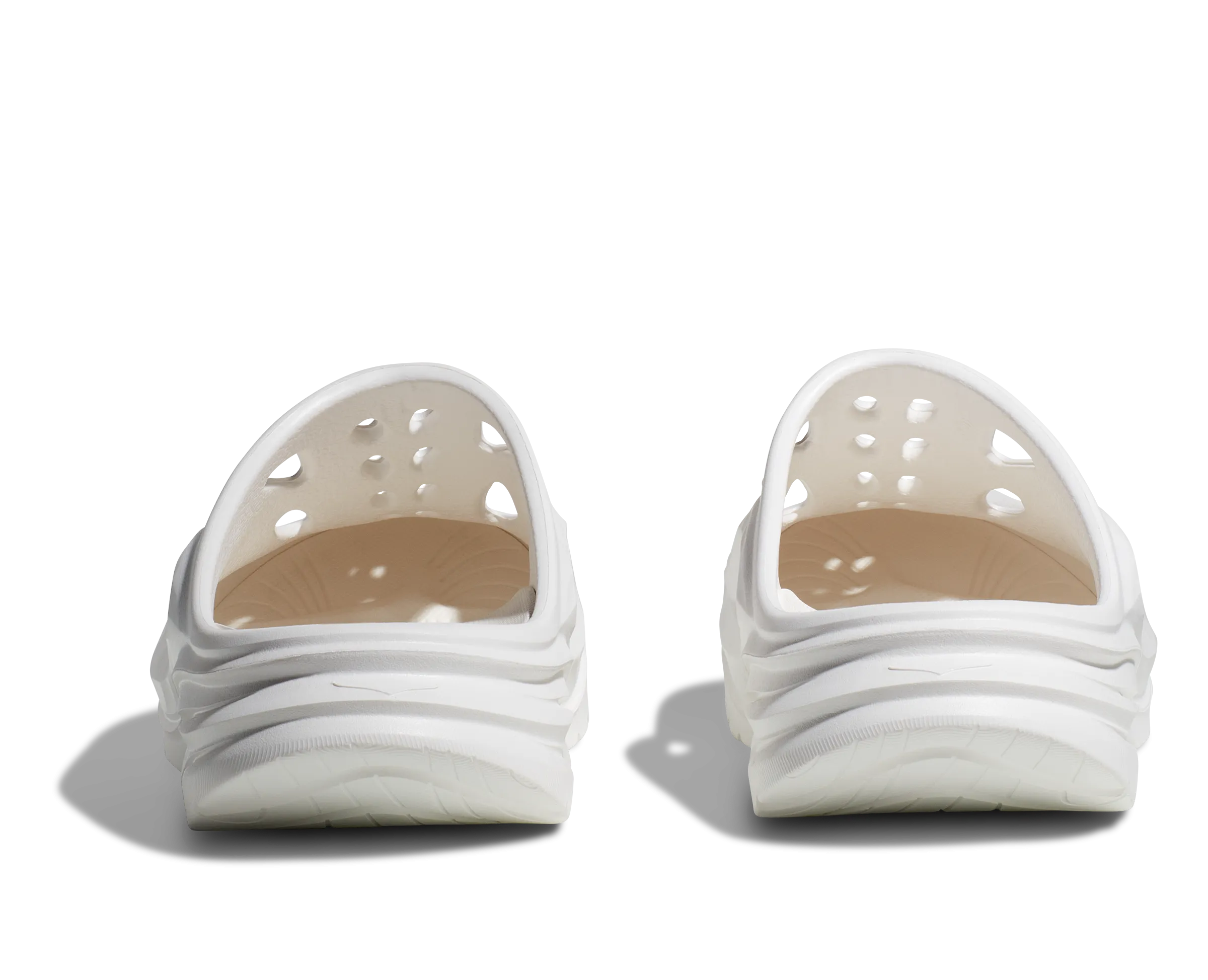 HOKA Ora Recovery Mule in White / White