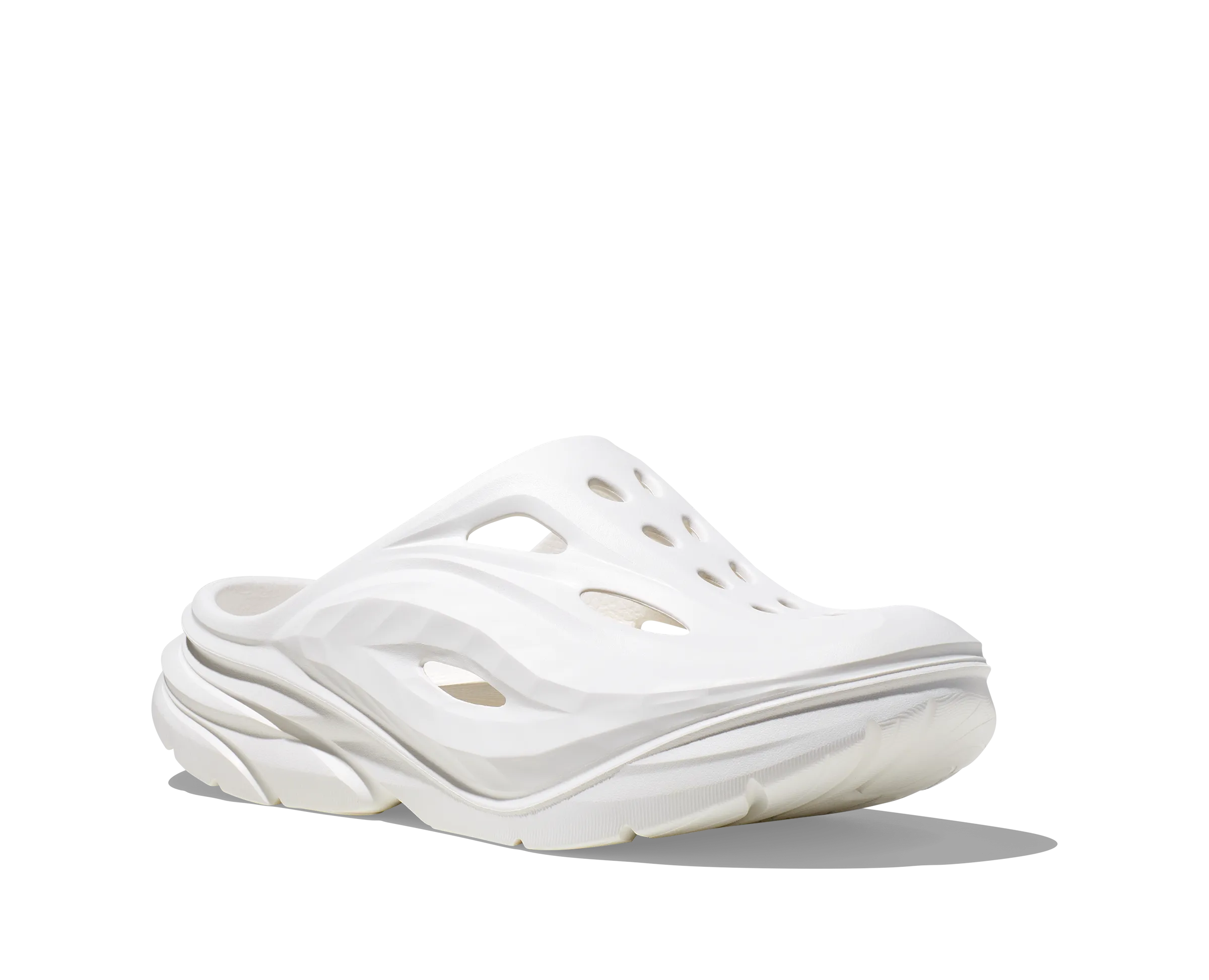 HOKA Ora Recovery Mule in White / White