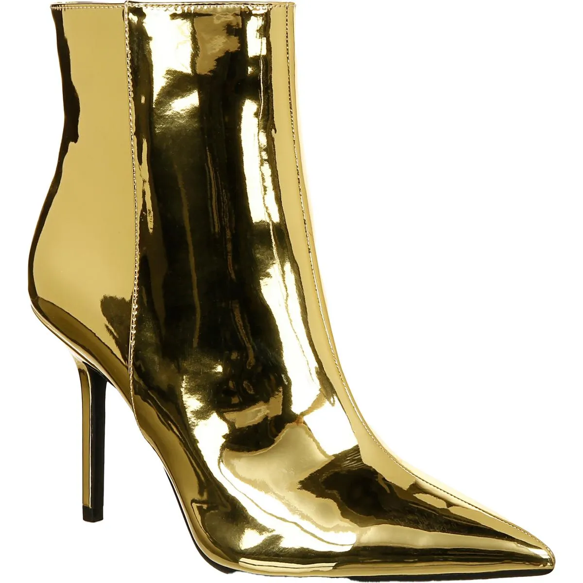 Holand Womens Patent Pointed Toe Booties