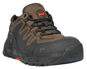 Hoss Men's Eric Lo Soft Toe Slip Resist Work Shoe - Brown - 50230