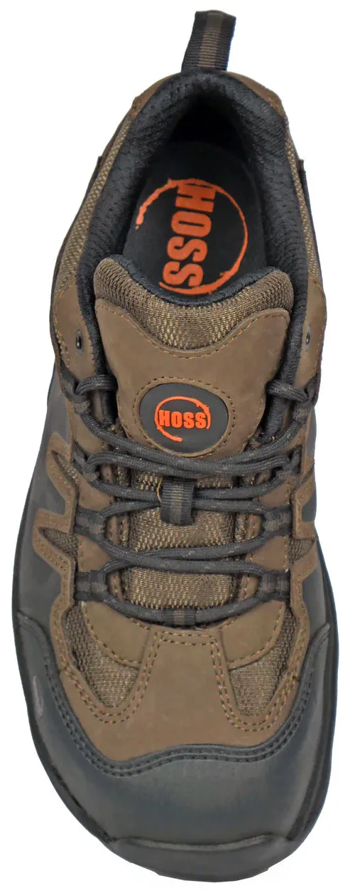 Hoss Men's Eric Lo Soft Toe Slip Resist Work Shoe - Brown - 50230