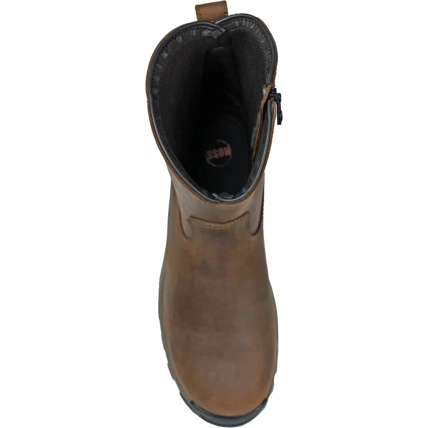 Hoss Men's Recon 8" Composite Toe Waterproof Slip Resistant Wellington Work Boot - Brown 84012