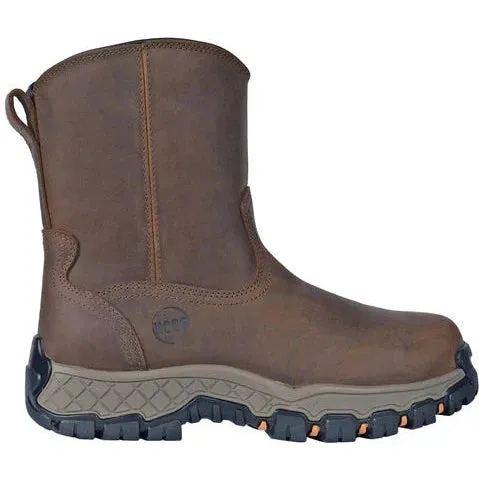 Hoss Men's Recon 8" Composite Toe Waterproof Slip Resistant Wellington Work Boot - Brown 84012