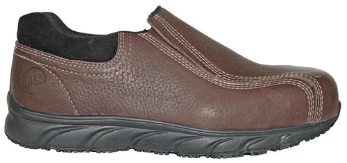 Hoss Men's Transfer Comp Toe Slip Resistant Work Shoe - Brown - 30204