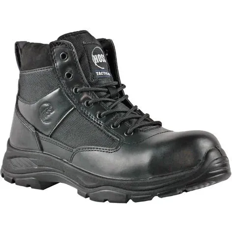 Hoss Men's Watchman 6" Composite Safety Toe Side Zipper Work Shoe - Black 50172