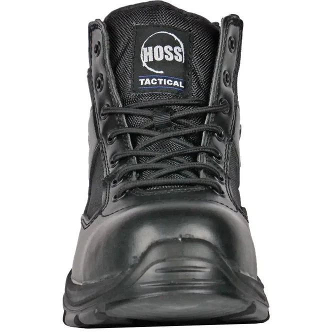 Hoss Men's Watchman 6" Composite Safety Toe Side Zipper Work Shoe - Black 50172