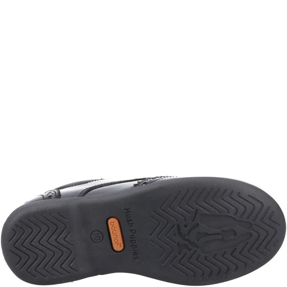 Hush Puppies Bridget Patent Junior School Shoes