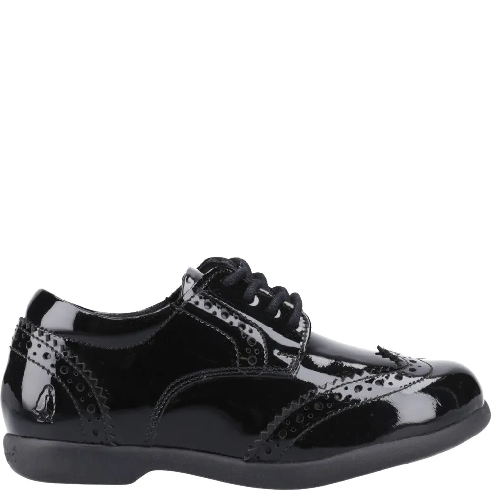 Hush Puppies Bridget Patent Junior School Shoes