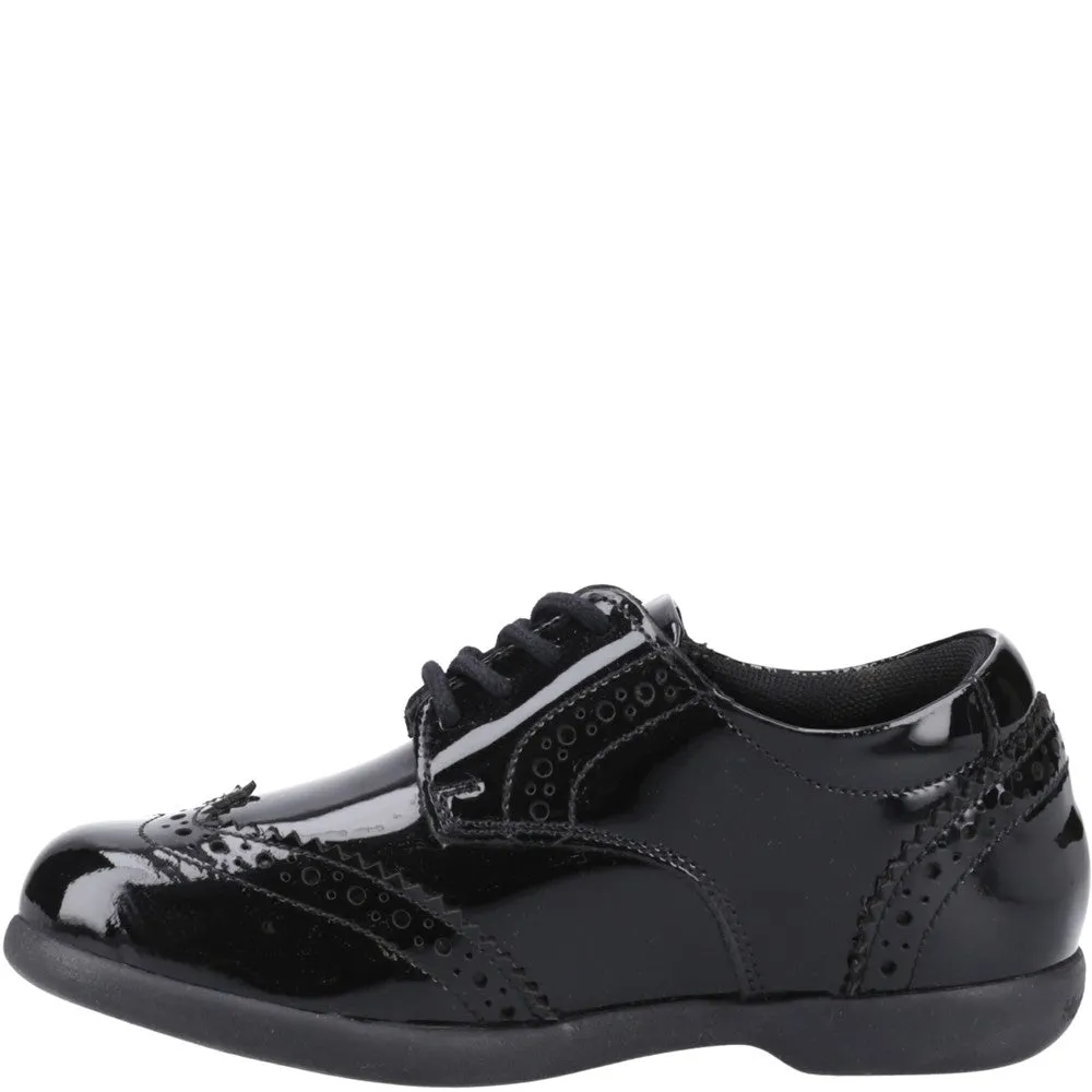 Hush Puppies Bridget Patent Junior School Shoes
