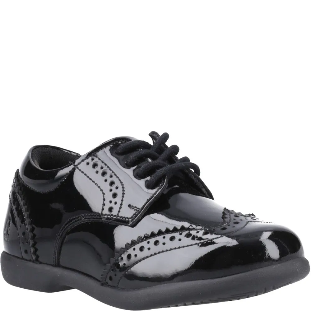 Hush Puppies Bridget Patent Junior School Shoes