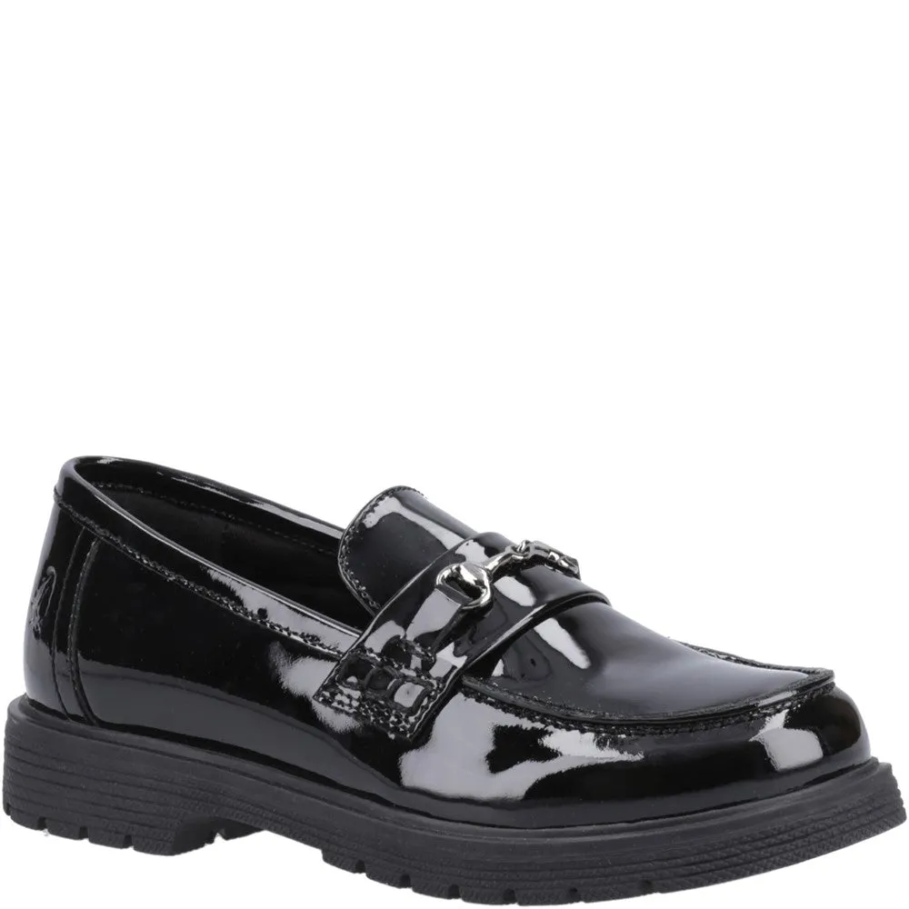 Hush Puppies Lydia Patent Senior School Shoes Size 7