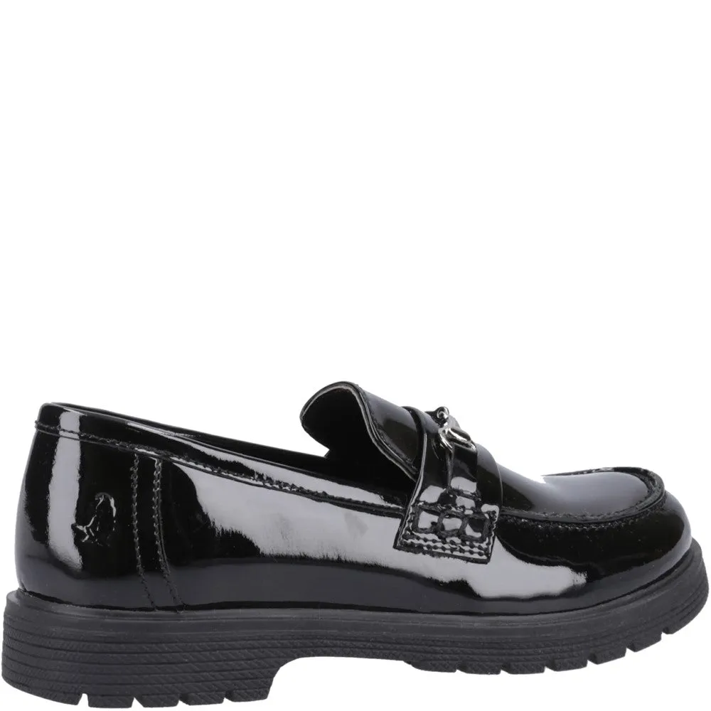 Hush Puppies Lydia Patent Senior School Shoes Size 7