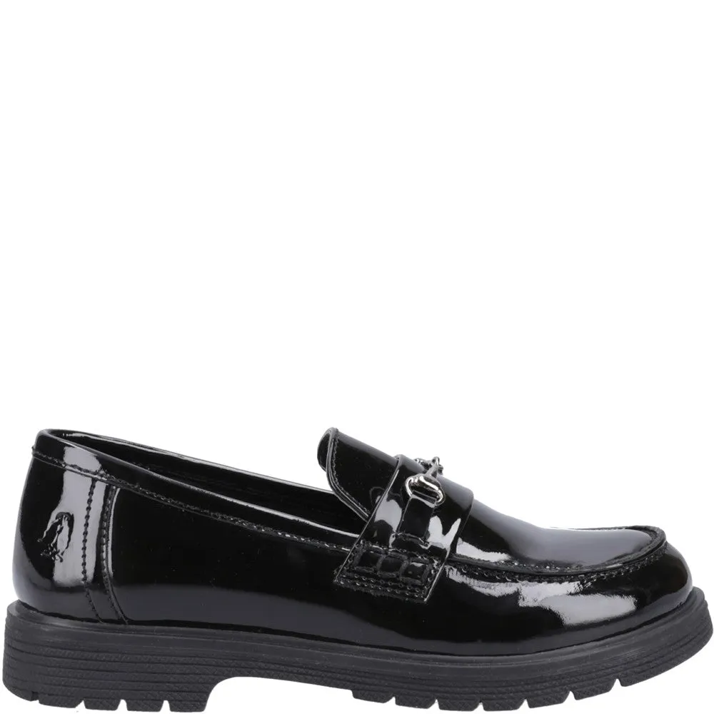 Hush Puppies Lydia Patent Senior School Shoes Size 7
