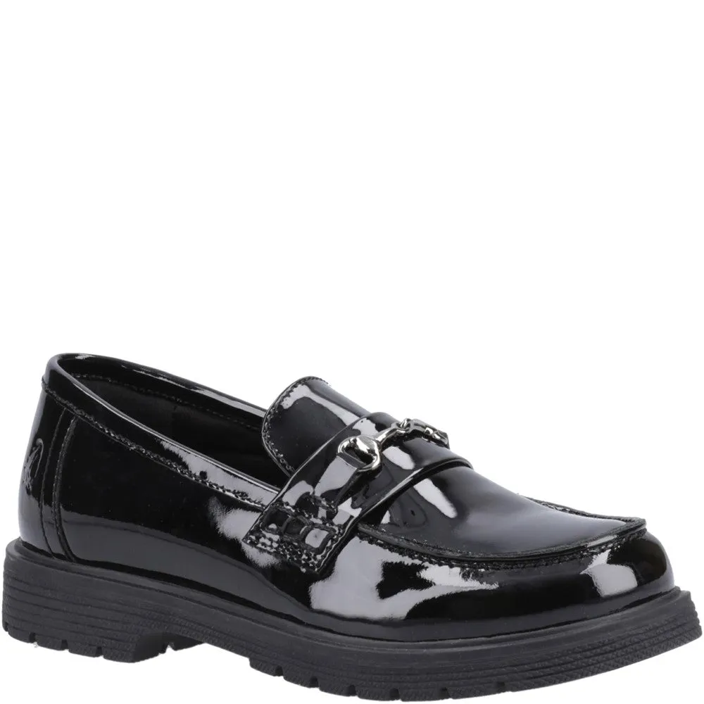 Hush Puppies Lydia Patent Senior School Shoes