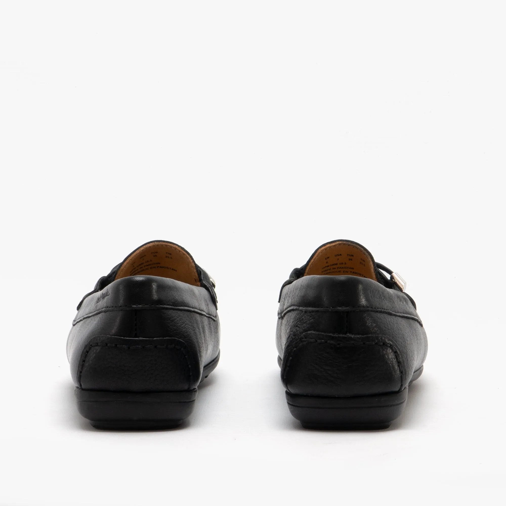 Hush Puppies MAGGIE Womens Leather Loafers Black