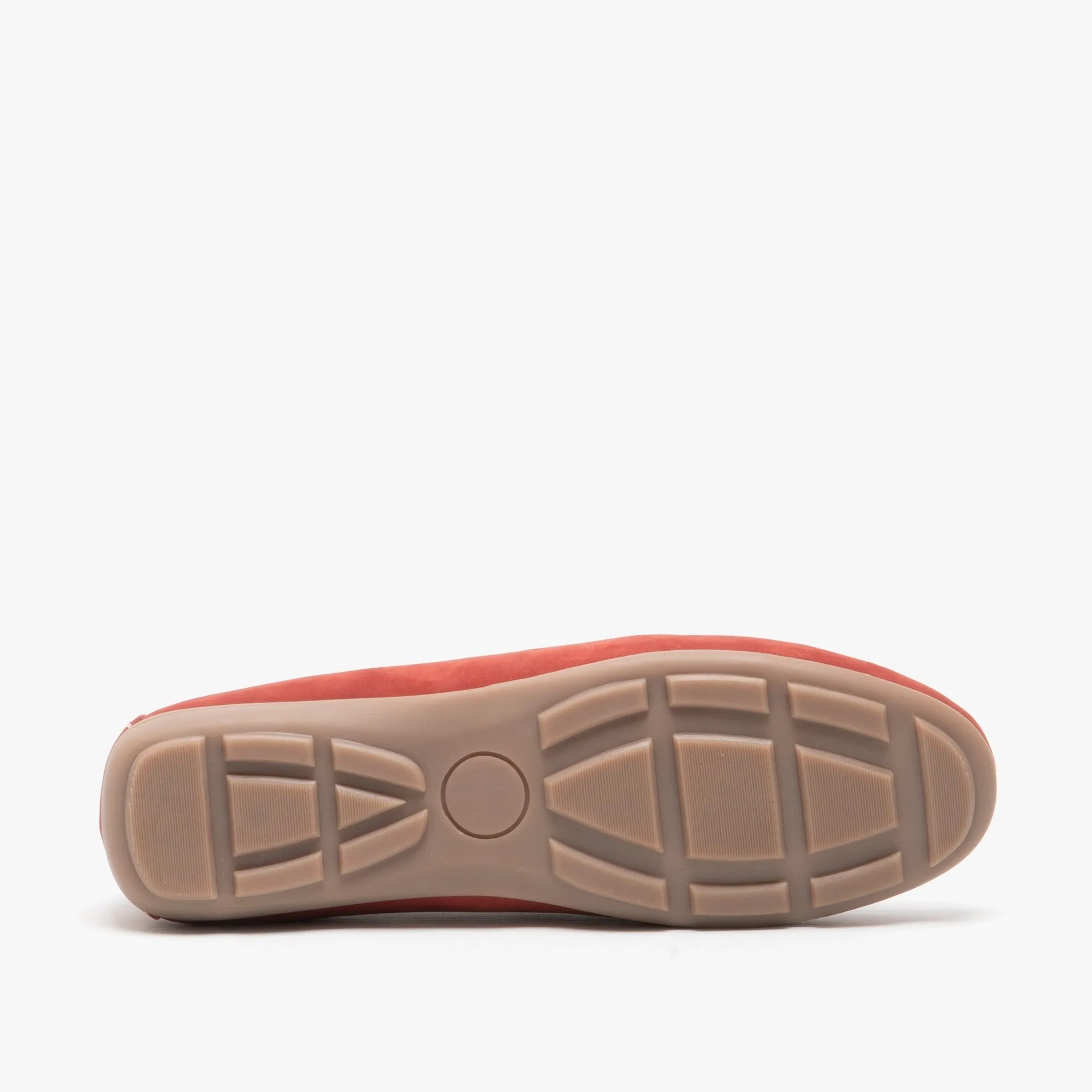 Hush Puppies MAGGIE Womens Nubuck Loafers Red