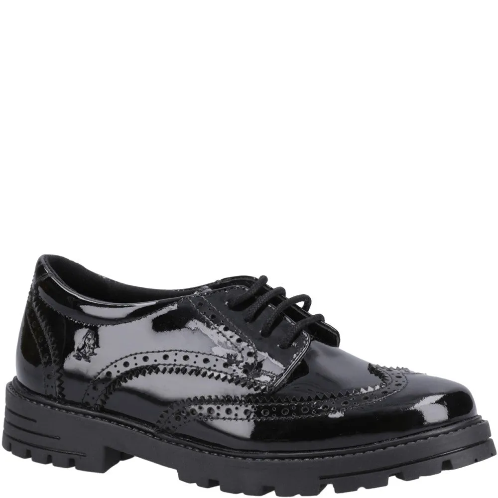 Hush Puppies Maxine Patent Junior School Shoes