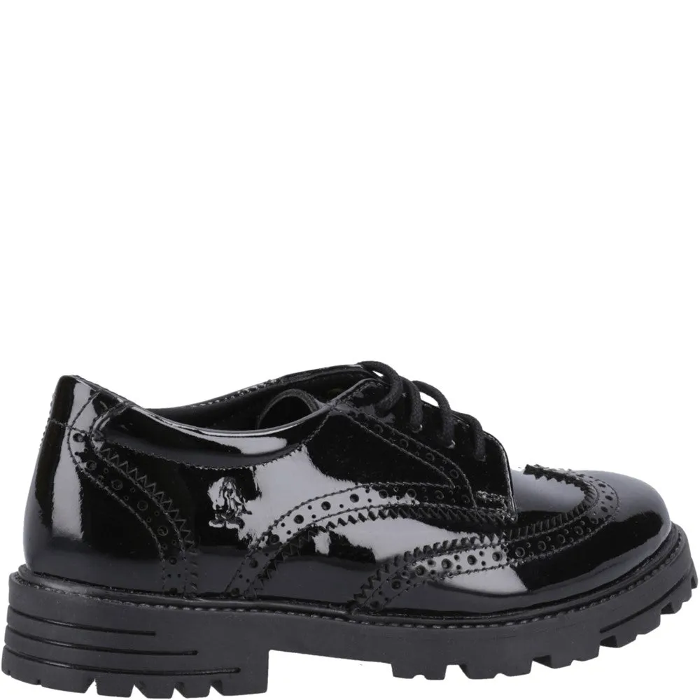 Hush Puppies Maxine Patent Junior School Shoes