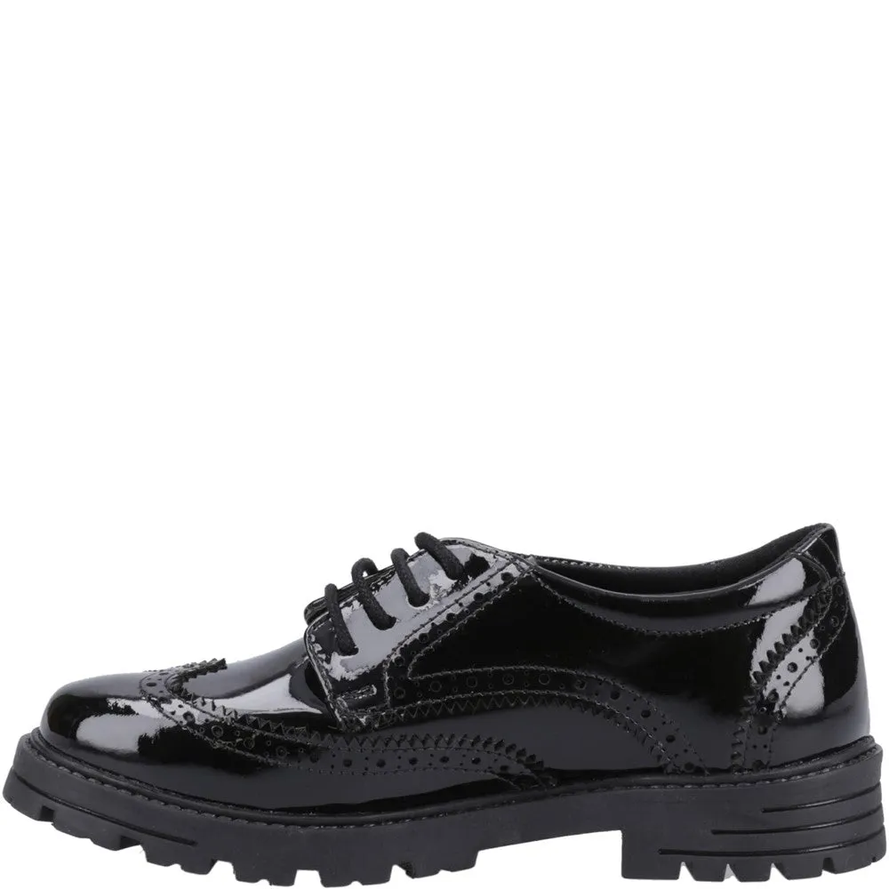 Hush Puppies Maxine Patent Junior School Shoes